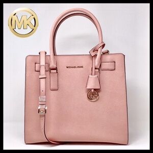 Michael Kors Dillon Large Top Zip Saffiano Leather Satchel